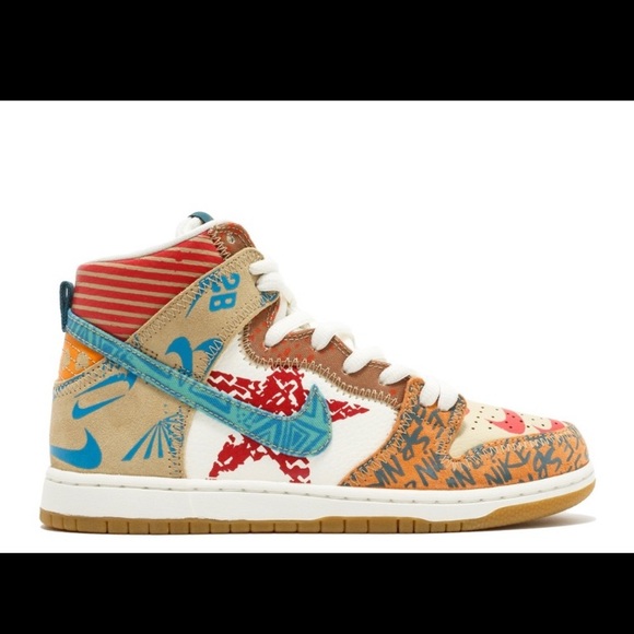 COPY - Nike SB Dunk High Thomas Campbell What The Dunk - Picture 1 of 9
